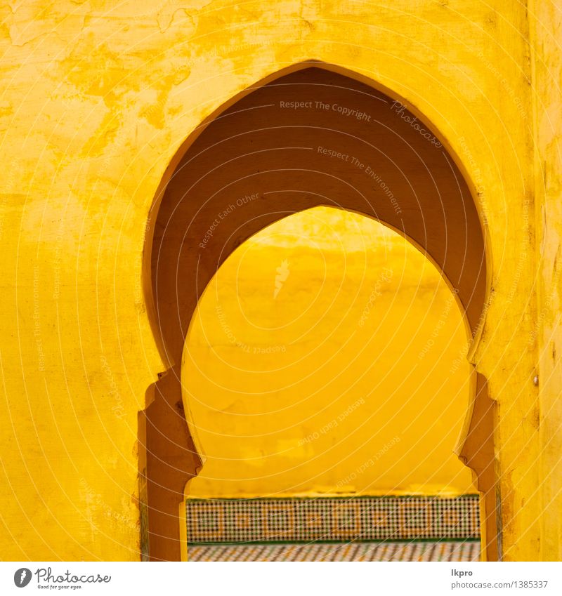 Olddoor in Marokko Afrika ancien und Design Ferien & Urlaub & Reisen Tourismus Haus Dekoration & Verzierung Kultur Stadt Palast Gebäude Architektur Fassade Tür