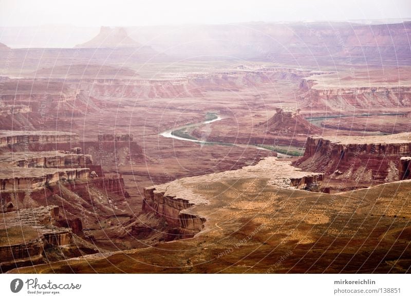Canyonlands Nationalpark Arches National Park Wildnis Weitwinkel Canyonlands National Park Schlucht Gemälde Indianer Amerika Fluss Bach Ferien & Urlaub & Reisen