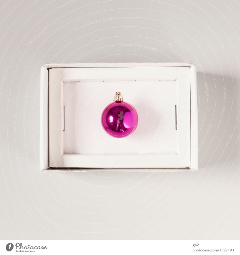 Oh Tannenbaum Weihnachten & Advent Christbaumkugel Karton Verpackung Verpackungsmaterial Geschenk ästhetisch rosa Vorfreude Design Überraschung Farbfoto