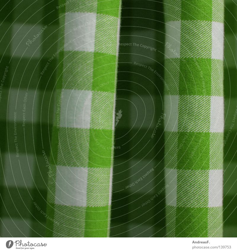 kleinkariert grün penibel Muster Stoff Vorhang Küche hellgrün mehrfarbig Quadrat Handtuch Textilien Stoffmuster Wellen wellig Haushalt Qualität Bekleidung Farbe