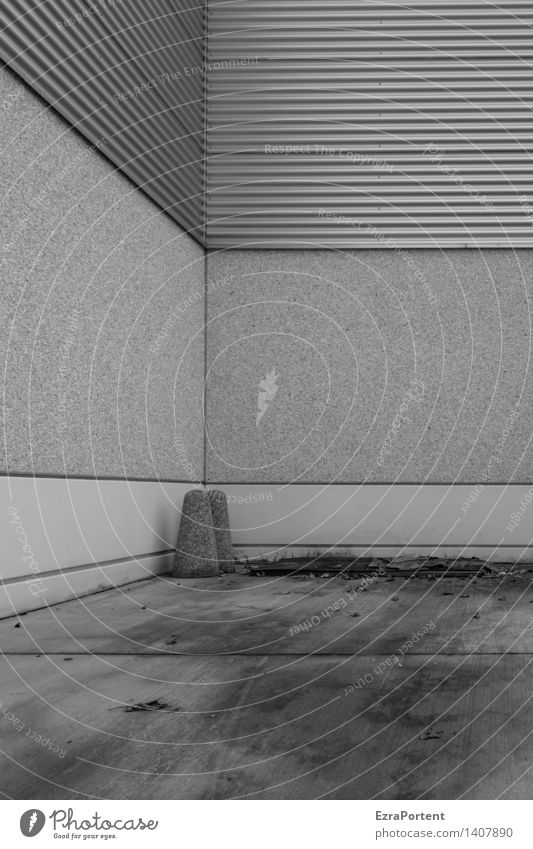 Kegelabend Stadt Haus Industrieanlage Fabrik Bauwerk Gebäude Architektur Mauer Wand Fassade Beton Metall Linie Streifen stehen dunkel Ecke dreckig kegelförmig