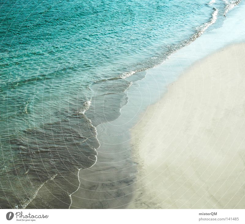 Treffpunkt der Elemente. Meer See Wellen Wasser Meerwasser Salz salzig Sand Düne Stranddüne Yin und Yang Mitte Übergang Verlauf unberührt ursprünglich Ursprung