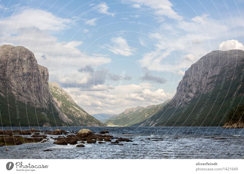 Norwegen X - Tysdalsvatnet Ferien & Urlaub & Reisen Tourismus Ausflug Abenteuer Ferne Freiheit Umwelt Natur Landschaft Himmel Wolken Horizont Schönes Wetter