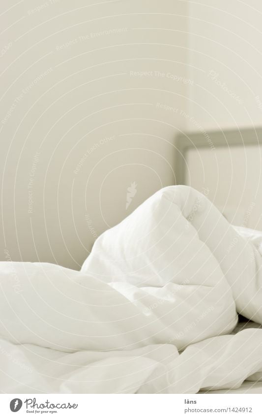 es ist zeit... Wohlgefühl ruhig Wohnung Bett Raum Schlafzimmer schlafen Erholung Erwartung Gelassenheit Stimmung Bettwäsche Wäsche Decke Innenaufnahme