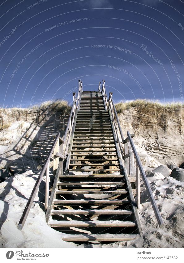 8 min von Led Zeppelin schrittweise Strand aufsteigen Karriere Sylt Westerland Erfolg Küste Wetter Treppe vorankommen Sand Stranddüne Himmel