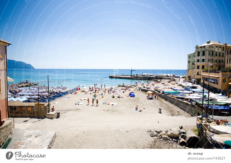 The Beach Strand Sommer Italien Ferien & Urlaub & Reisen Meer Erholung ruhig Freizeit & Hobby Genova