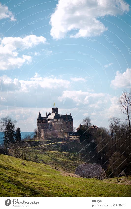 Schloss Berlepsch Ferien & Urlaub & Reisen Tourismus Ausflug Veranstaltung Museum Himmel Wolken Schönes Wetter Wiese Hügel Deutschland Burg oder Schloss