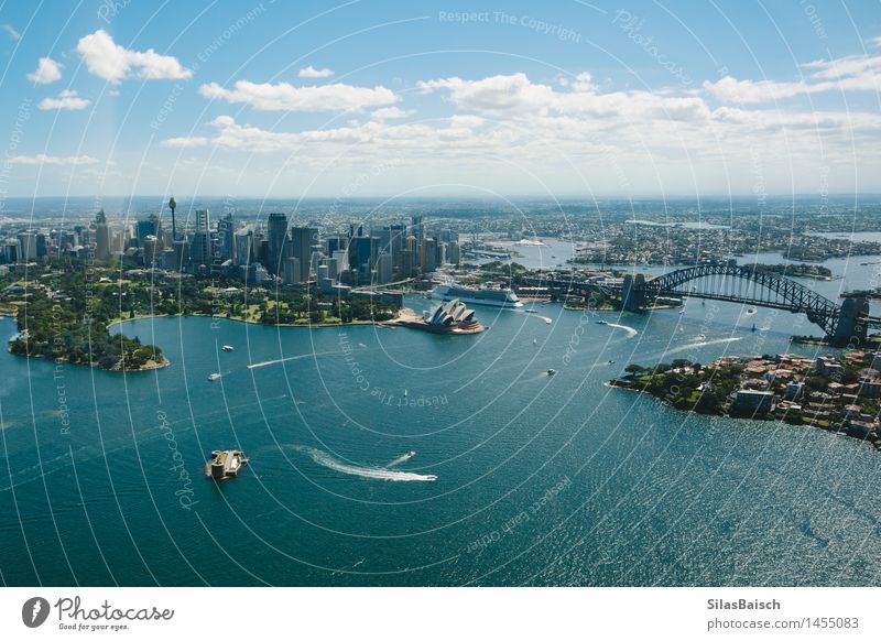 Sydney Opera House und Skyline Lifestyle Ferien & Urlaub & Reisen Tourismus Ausflug Abenteuer Ferne Freiheit Sightseeing Städtereise Kreuzfahrt Meer Insel