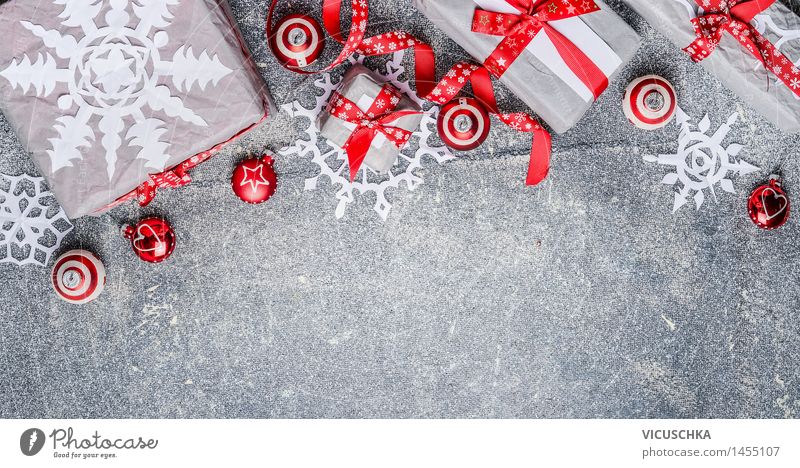 Weihnachtsgeschenke mit Papier Schneeflocken und Dekorationen kaufen Stil Design Winter Wohnung Innenarchitektur Dekoration & Verzierung Veranstaltung