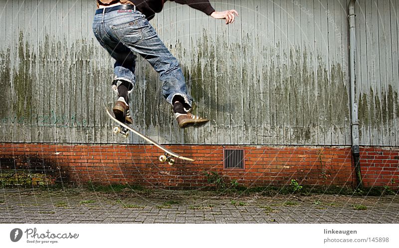 der letzte ollie Skateboarding springen Sport Aktion Funsport fun