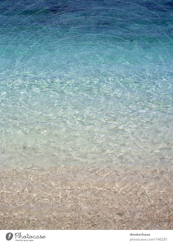 Blick ins Wasser Sandstrand Küste Wellen Meer Indischer Ozean gelb Schaum weiß grün türkis Farbverlauf Wasserwellen blau Farbe nass Blauton