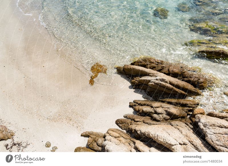 fresh Natur Landschaft Sand Wasser Sommer Schönes Wetter Felsen Wellen Küste Strand Erholung Idylle rein Ferien & Urlaub & Reisen Tourismus Sandstrand Sardinien