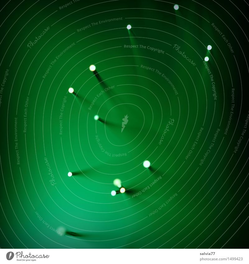 Akupunktur Design leuchten stachelig grün bizarr einzigartig Kunst skurril Surrealismus Lichtpunkt Lichtstimmung Nadel Hintergrundbild Antenne Illumination