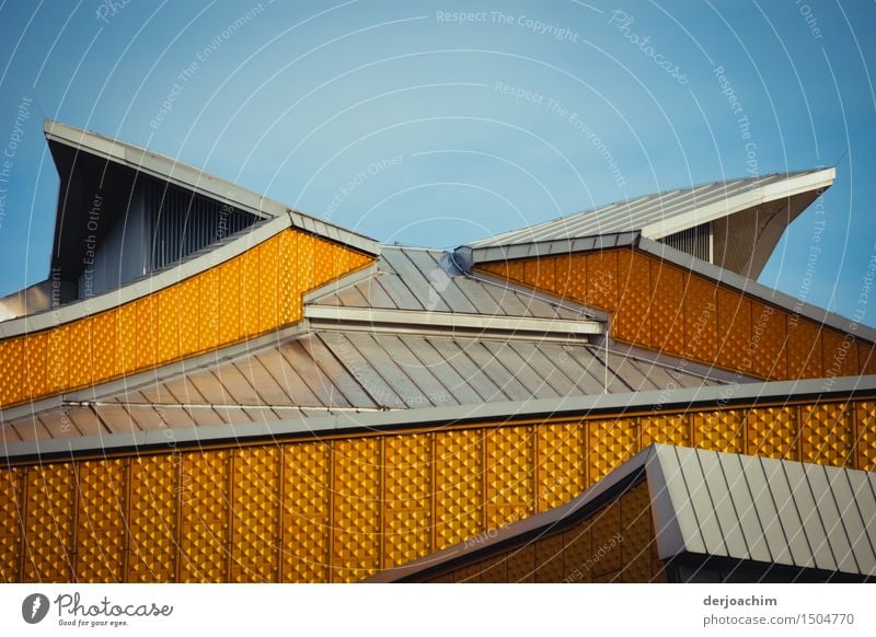 Vollendet ist das Berliner Dach mit seinen Formen . Vollendete Architektur. Design ruhig Traumhaus Sommer Schönes Wetter Stadt Berlin-Mitte Brandenburg