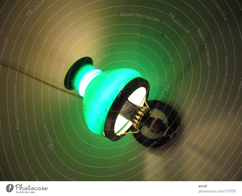 hof-lampe Lampe Licht Nacht grün Häusliches Leben Regenschirm verrückt