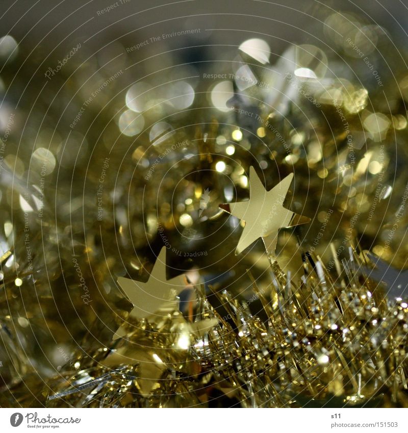 Sternchen II glänzend Weihnachten & Advent Dekoration & Verzierung schimmern Feste & Feiern Stern von Bethlehem Makroaufnahme Nahaufnahme gold silber Lampe