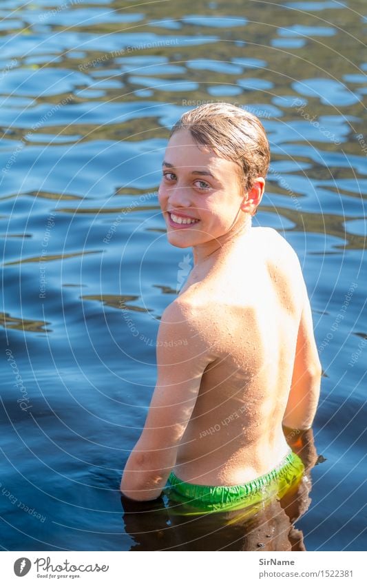 400 [Wasserspass!] Freude Leben Sommer Sonne Schwimmen & Baden Junge Jugendliche 1 Mensch 8-13 Jahre Kind Kindheit Jugendkultur Schönes Wetter Wärme See