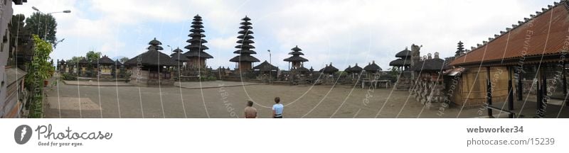 Bali Tempel (Panorama) Panorama (Aussicht) Pagode Religion & Glaube Kultur Asien Platz Los Angeles groß Panorama (Bildformat)
