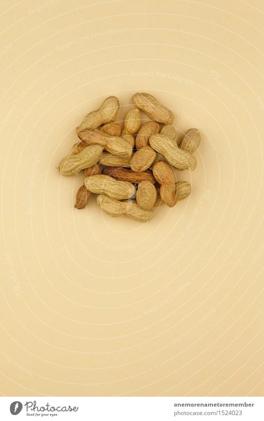 Erdnuss-Salat Kunst Kunstwerk ästhetisch Erdnussernte lecker Snack Snackbar braun beige viele Gesunde Ernährung ökologisch Bioprodukte Hülle Farbfoto mehrfarbig