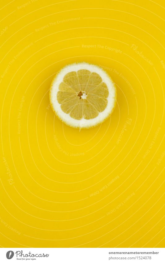 Zitrone... Zack! Kunst Kunstwerk ästhetisch zitronengelb Zitronensaft Zitronenschale Zitronenscheibe Zitroneneis graphisch Design Vitamin C vitaminreich knallig
