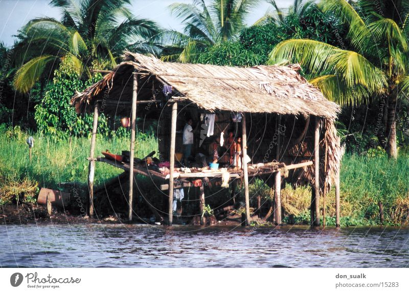 Hütte auf Stelzen Venedig Venezuela Indio Südamerika Pfosten orinoco Fluss