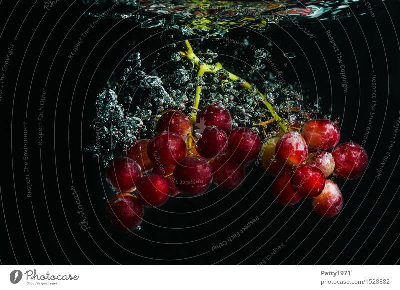 Trauben Lebensmittel Frucht Weintrauben Bioprodukte Vegetarische Ernährung Diät Trinkwasser Gesunde Ernährung frisch Gesundheit lecker nass natürlich rot