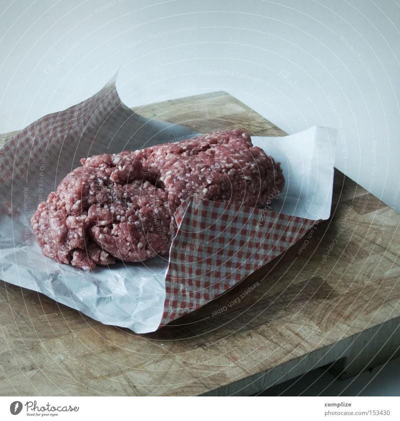 1 Pfund Hackfleisch Fleisch Küche Lust alt Seuche Schneidebrett Tier Schwein Rind Lammfleisch Bakterien Schweinefleisch Rindfleisch Fleischwolf Tisch Zutaten