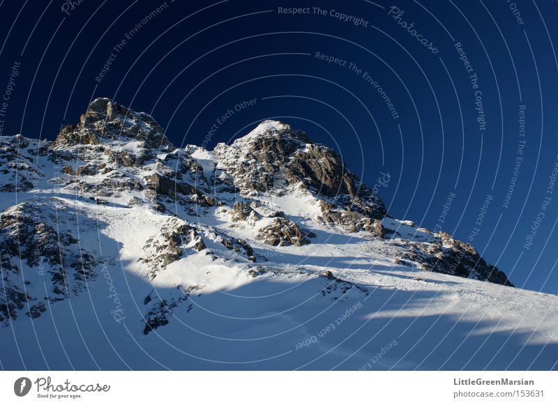 Casanna Gipfel Berge u. Gebirge Felsen Schnee Himmel Skigebiet Skipiste Berghang Davos Parsenn Winter Schweiz Gotschna Klosters