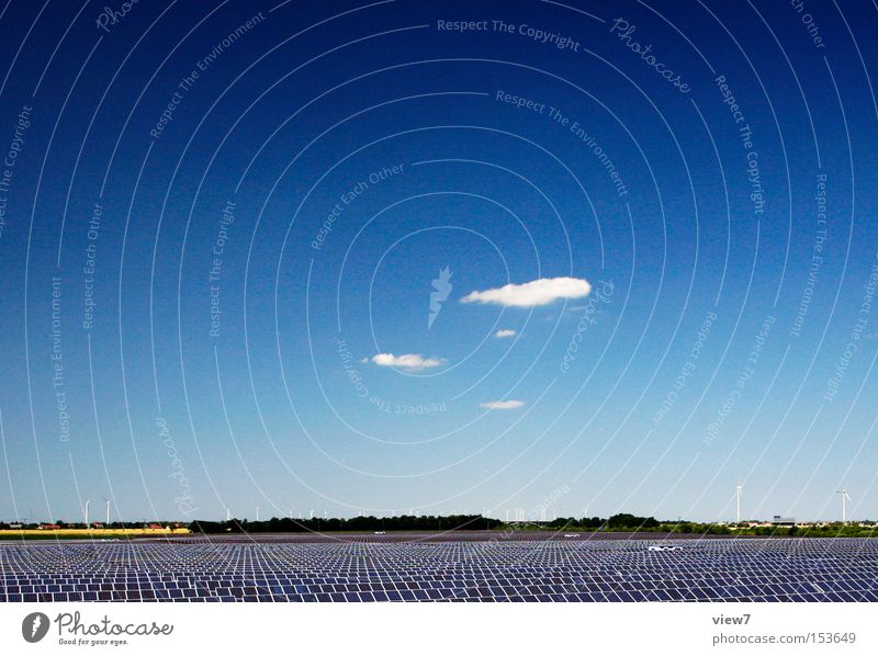 Solar Sommer Energiewirtschaft Technik & Technologie Erneuerbare Energie Sonnenenergie Umwelt Himmel Klimawandel Schönes Wetter authentisch einfach modern blau