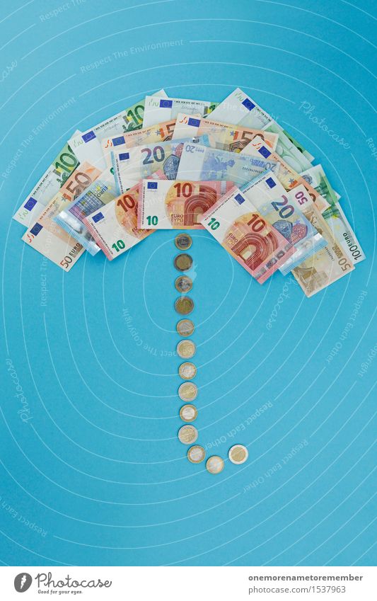 Eurorettungsschirm I Kunst Kunstwerk ästhetisch Schirm Regenschirm Rettung Europa Eurozeichen Europatag Euroschein Geld Sicherheit Sicherheitsverwahrung