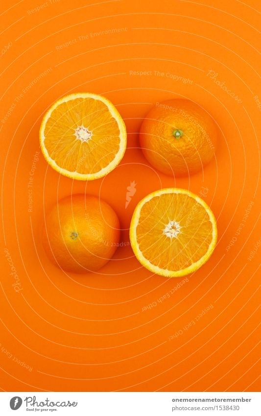 Orange so und so Kunst Kunstwerk ästhetisch Orangensaft Orangerie Orangenhaut Orangenhain Orangenscheibe Orangenschale 4 Design Symmetrie gestalten lecker