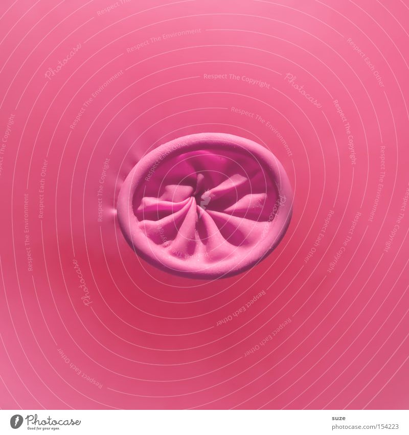 Heiße Luft Luftballon Knoten lustig rosa Öffnung Gummi Kindergeburtstag obskur Farbfoto mehrfarbig Innenaufnahme abstrakt Menschenleer Textfreiraum links