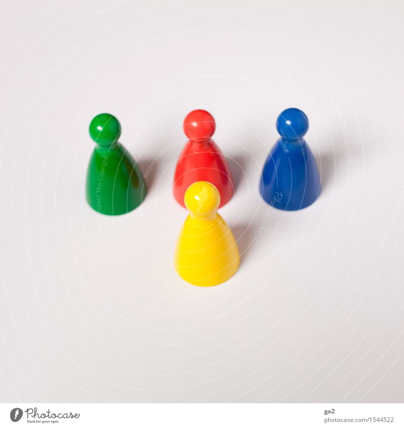 Bunte Kegel Freizeit & Hobby Spielen Brettspiel Kinderspiel Karriere Erfolg Team kegelförmig Kommunizieren einzigartig blau mehrfarbig gelb grün rot Einigkeit