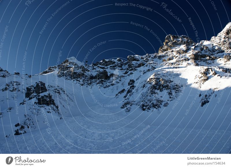 Casanna II Himmel Berge u. Gebirge Schnee Felsen Winter Eis Schweiz Alpen Skipiste Davos Parsenn Gotschna Klosters