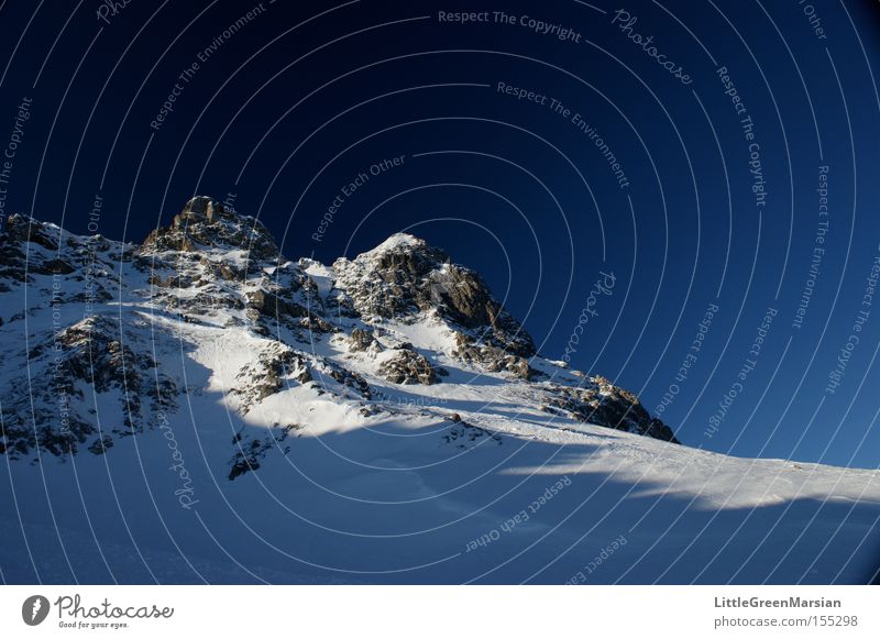 Casanna III Berge u. Gebirge Himmel Schnee Eis Felsen Winter Skipiste Davos Parsenn Schweiz Alpen Schweiz Gotschna Klosters