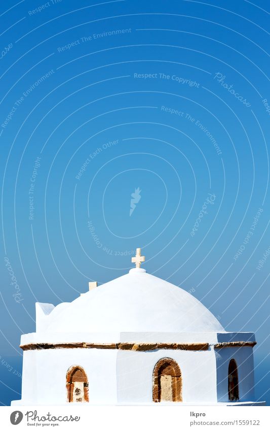 Santorini Griechenland alter Bau und der Himmel Design schön Ferien & Urlaub & Reisen Sommer Insel Tapete Kunst Kultur Landschaft Kleinstadt Kirche Gebäude