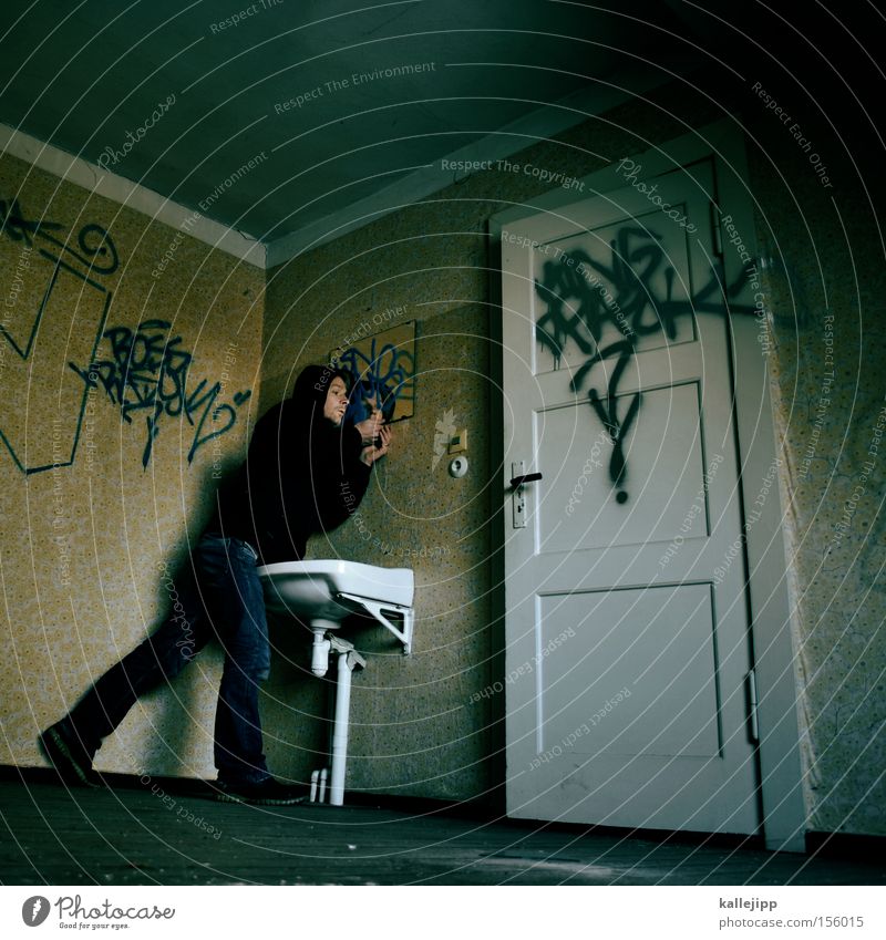 mitesser Mann Mensch Raum Örtlichkeit Waschbecken Sauberkeit Körperpflegeutensilien Tür Waschhaus Bad Spiegel Tapete Graffiti Griff Örtlichkeiten