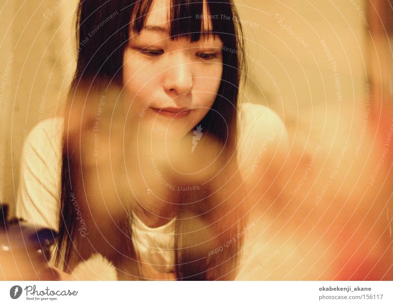 Teezeit Luft Stimmungsbild Lichterscheinung Café Japan Tokyo Porträt Frau Lichteffekt Contax Aria Kontakt