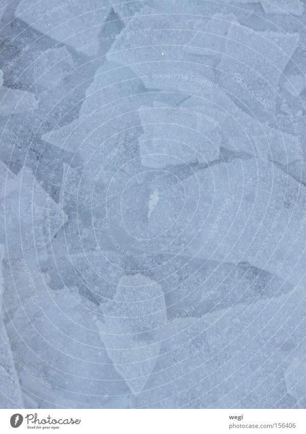 Eis am Chiemsee Winter Natur blau Wasser abstrakt Schnee