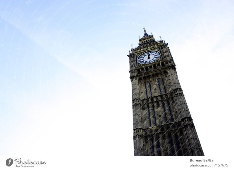 Grosser Benjamin Big Ben London Großbritannien blau Sonne Westminster Abbey England Turm