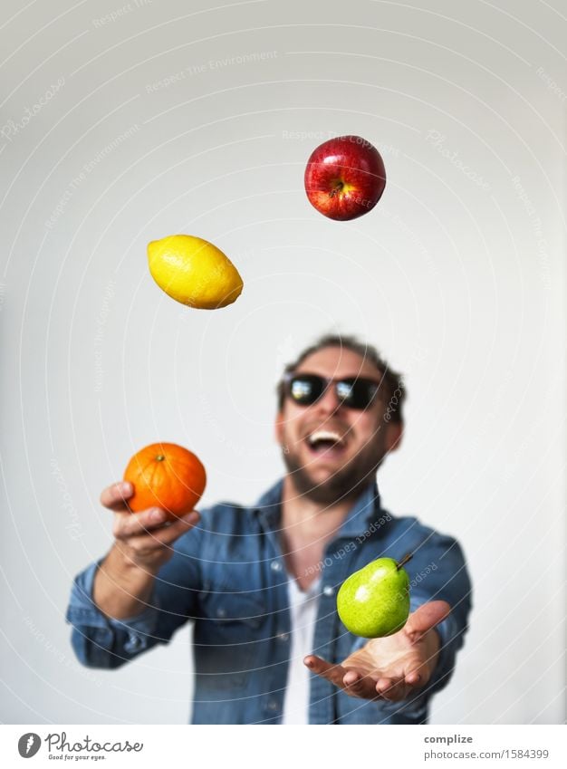 Fresh Fruits Lebensmittel Frucht Apfel Orange Zitrone Birne Ernährung Frühstück Bioprodukte Vegetarische Ernährung Diät Gesundheit Gesunde Ernährung sportlich