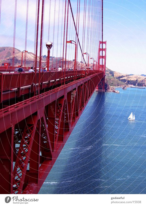Golden Gate Bridge Stahl Brücke USA San Fransisco Architektur