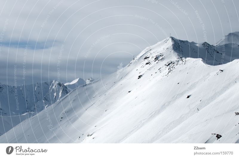 spielplatz Berge u. Gebirge Fiss Österreich Gipfel unberührt Winter Landschaft Alpen Schnee gebirgskamm