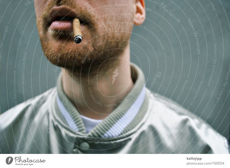 when smokey sings Rauchen silber Zigarette Coolness Mund Lippen Krebs Bart Lunge Mann zigarillo rauchen kann tödlich sein krebsrisiko gesundheitsrisiko