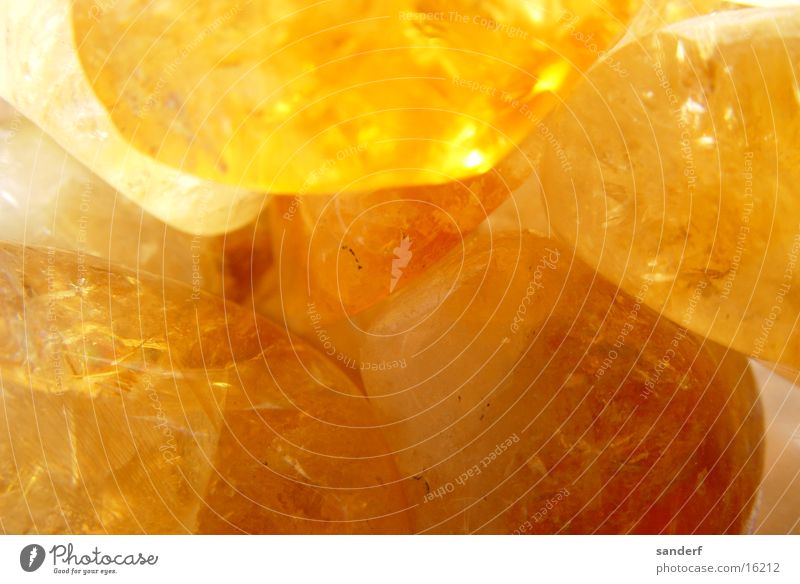 wundersteine Edelstein gelb Makroaufnahme Nahaufnahme Stein Mineralien Heilsteine orange