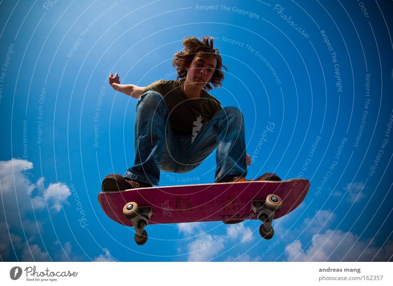 BAM Skateboarding Sport springen Freude Stil fliegen genießen extrem Freiheit Leben anstrengen Konzentration Extremsport