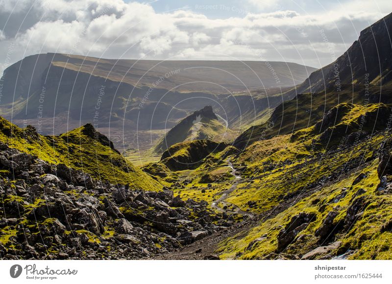 The Quiraing, Isle of Skye, Scotland Ferien & Urlaub & Reisen Tourismus Abenteuer Ferne Expedition Insel Berge u. Gebirge wandern Umwelt Natur Landschaft