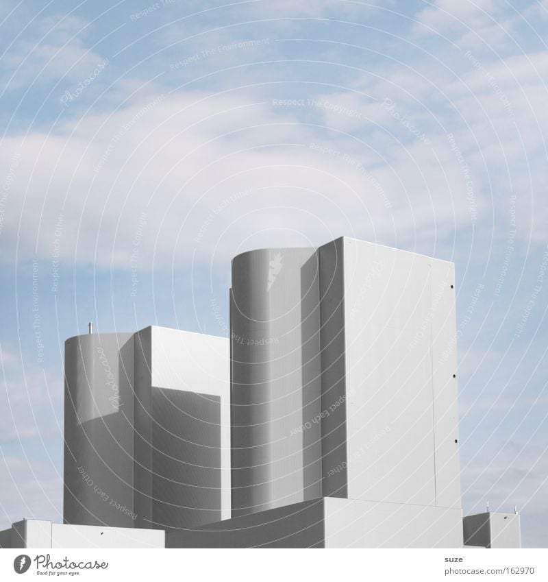 Kraftwerk Fabrik Industriefotografie Arbeit & Erwerbstätigkeit Design grau Metall Himmel Schornstein Abgas Rauch Smog Umwelt Schadstoff Luft Luftverschmutzung