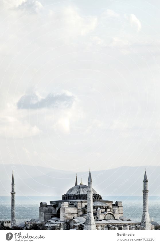 Hagia Sophia Ferien & Urlaub & Reisen Tourismus Ferne Sightseeing Städtereise Meer Istanbul Türkei Europa Bauwerk Gebäude Architektur Sehenswürdigkeit