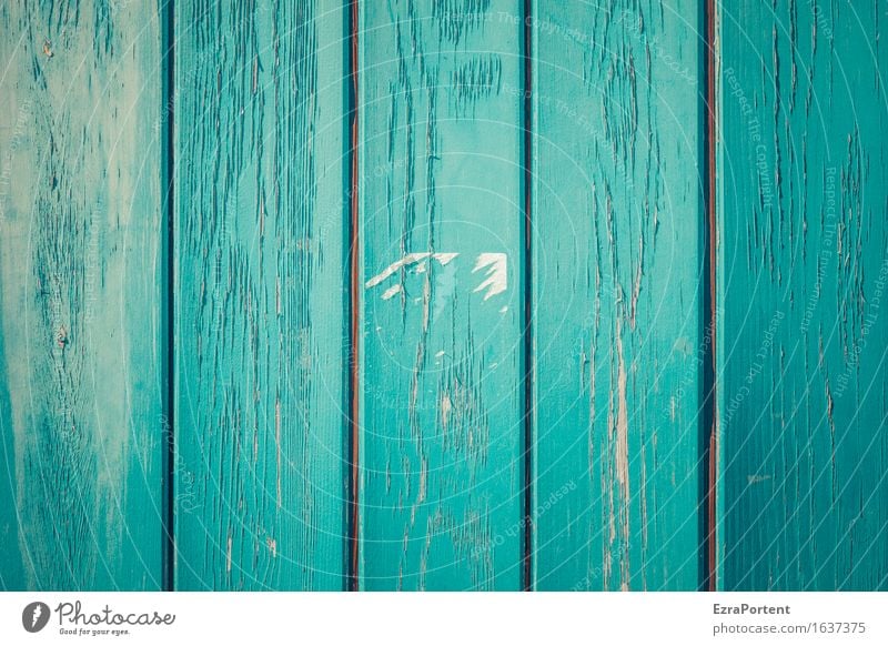 blaue Holzbretter, ohne Sonne und Schatten und ohne Vogelscheiße Haus Bauwerk Gebäude Mauer Wand Fassade Linie Streifen ästhetisch türkis Design Farbe Maserung